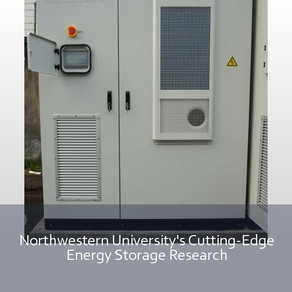 Northwestern University's Cutting-Edge Energy Storage Research